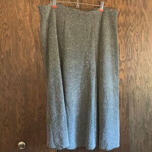 *4/$20* Villager grey nubby midi skirt - size L